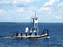 Schleppschiff auf dem Amazonas by reisemonster