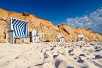 Strandkörbe in der Abendsonne von Sylt von Jens Rackow