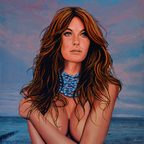 Gisele Bundchen painting by Paul Meijering