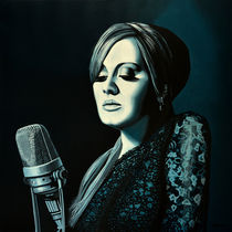 Adele Skyfall painting by Paul Meijering