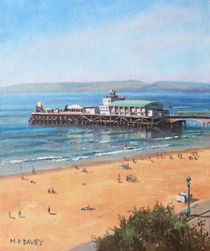 Bournemouth Pier summer morning from cliff top von Martin  Davey