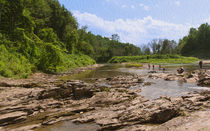 Ottauquechee River Rocky Flats by John Bailey