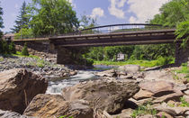 Under The Elm Street Bridge In Woodstock by John Bailey