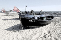 Boat on the Beach - Boote am Strand by Jörg Hoffmann