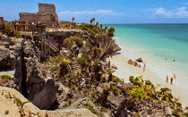 Stairway To The Tulum Beach by John Bailey