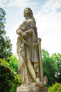 Memphis Elmwood Cemetery Monument - Woman With Chain by Jon Woodhams
