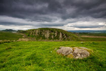 Hadrians Wall and Peel Crags von Wayne Molyneux