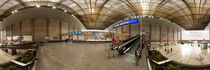 Wien, alter Südbahnhof: Untere Brücke in der Halle by Ernst  Michalek