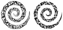 Gothic spirals tattoo von William Rossin