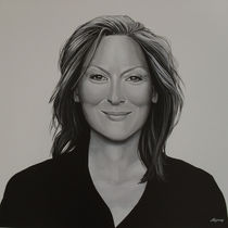 Meryl Streep painting von Paul Meijering