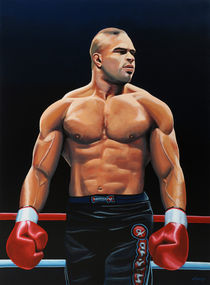 Alistair Overeem painting by Paul Meijering