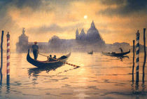 Sunset On The Grand Canal Venice von bill holkham