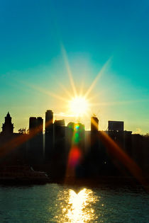 City landscape with silhouettes of buildings von Igor Korionov