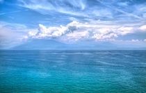 Blick auf den Gardasee mit dramatischen Effekten von Gina Koch