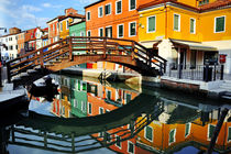 Venice, Burano island canal  von Tania Lerro