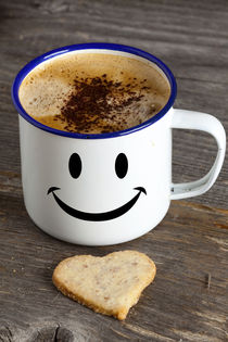 Kaffeebecher mit Smiley Gesicht von Thomas Klee