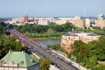 Cityscape of Warsaw in Poland by Artur Bogacki