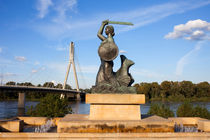 Warsaw Mermaid Monument in Poland von Artur Bogacki