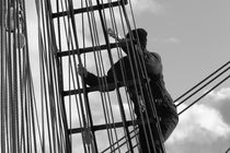 Seaman in the rigging - monochrome by Intensivelight Panorama-Edition