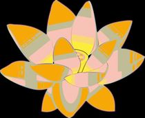 Water Lilly Pop Art by Florian Rodarte