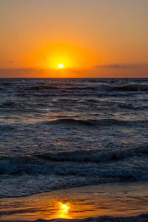 Sonnenuntergang am Weststrand vom Darß von Thomas Ulbricht