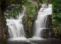 Penllergaer waterfalls Swansea von Leighton Collins
