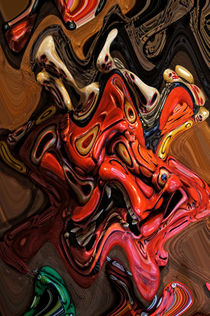 Maske in Abstract Art by Helmut Schneller