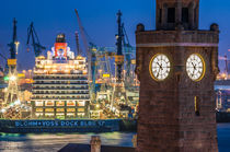 Hamburg Queen Elizabeth an den Landungsbrücken V von elbvue von elbvue