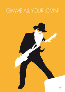 No044 MY ZZ TOP Minimal Music poster by chungkong