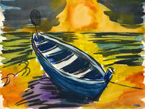 Das Boot am Meer von Norbert Hergl