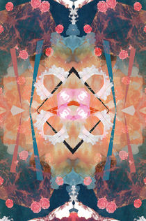 Floral angelic abstract rennaisance pattern by Mihalis Athanasopoulos