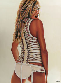 Cameron Diaz painting by Paul Meijering