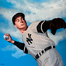 Joe DiMaggio painting by Paul Meijering