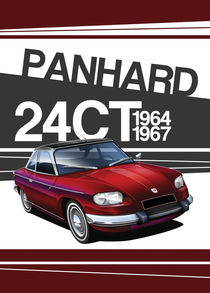 Panhard 24CT Poster Illustration by Russell  Wallis