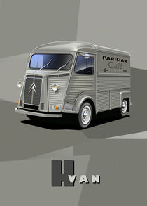 Citroen HY Van Poster Illustration by Russell  Wallis