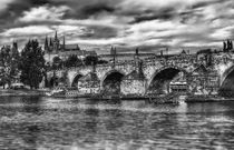 Charles Bridge and St. Vitus Cathedral von Tomas Gregor