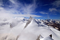 Nebel am Rimpfischhorn von Gerhard Albicker