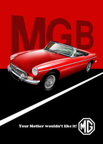 MG B Poster Illustration by Russell  Wallis