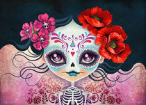 Amelia Calavera - Sugar Skull von Sandra Vargas