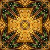 Maltese-Celtic Combo Stained-Glass Mandala von Richard H. Jones