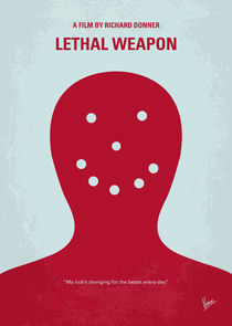 No327 My Lethal Weapon minimal movie poster by chungkong