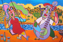 Painting Swing Serenade - Gemälde Schaukel Serenade von Twan de Vos