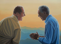 Jack Nicholson and Morgan Freeman painting von Paul Meijering