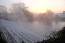 misty sunrise on the river von mark severn