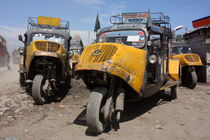 Vintage Indian three wheeler taxi buses  by studio-octavio