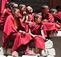 Laughing Ladakhi monks by studio-octavio