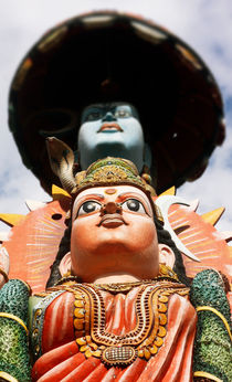 Ornately decorated Shiva statue, Tamil Nadu, India by studio-octavio