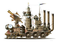 Steampunk Search Engine SEN 2W1 by studio-octavio