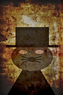 Katze Jojo mit Hut - Cat Jojo with hat by leddermann