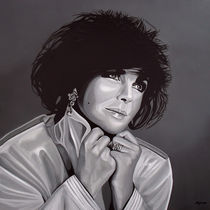 Elizabeth Taylor painting by Paul Meijering